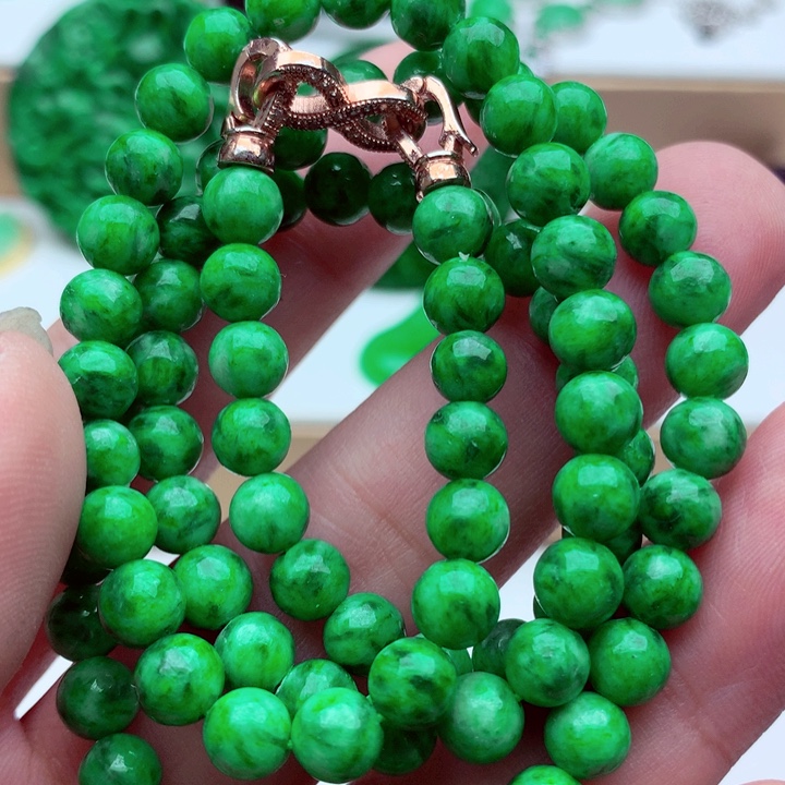 翡翠未镶嵌毛衣链