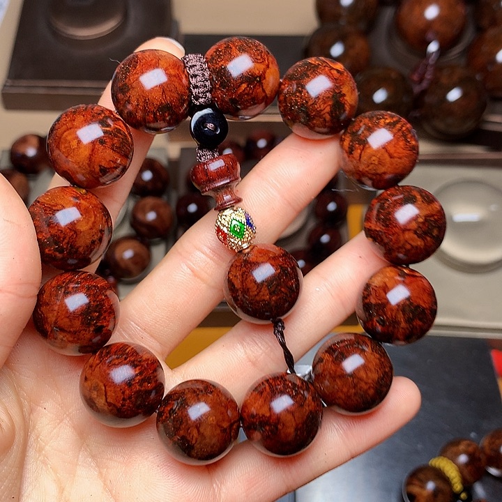 花梨木类手串/手链黄花梨风化料老挝花梨土埋料1.8