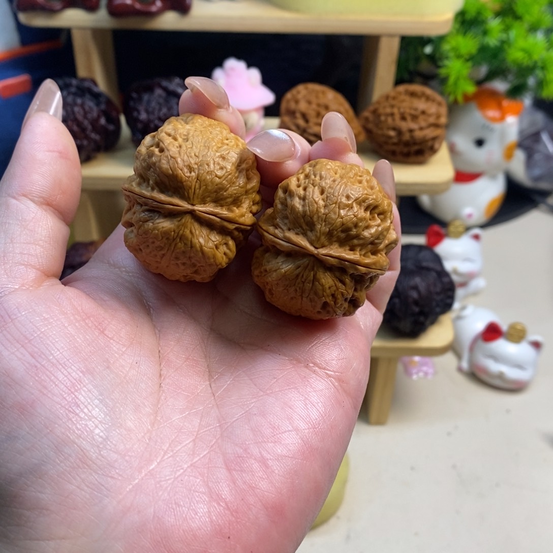 吊坠文玩核桃蚂蚁纹黄金蛙39