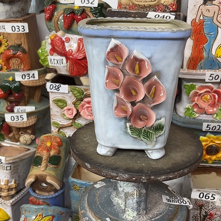 粗陶材质多肉花盆