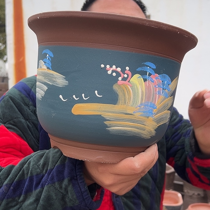 紫砂花盆紫砂花盆