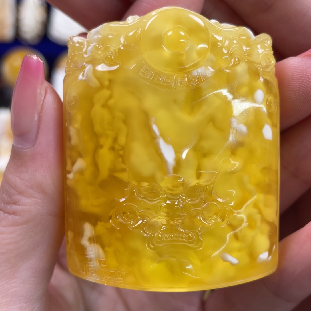 蜜蜡裸石未镶嵌琥珀蜜蜡