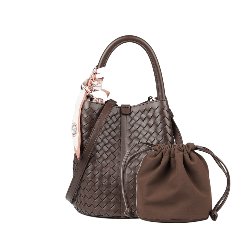 【水桶编织-牛皮】2024时尚潮流百搭简约轻奢女包手提包