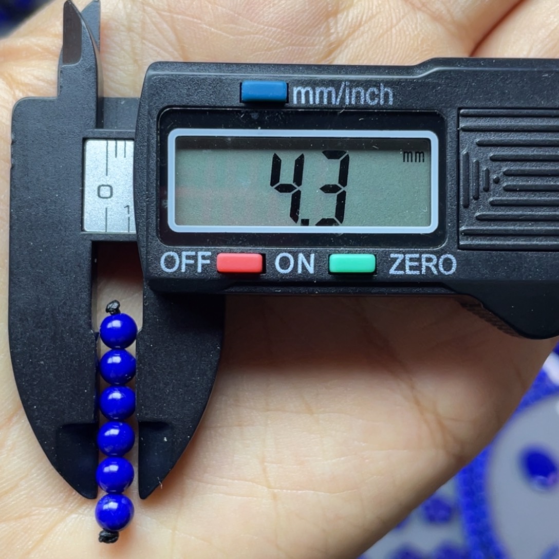 青金石未镶嵌4mm弟子珠配饰