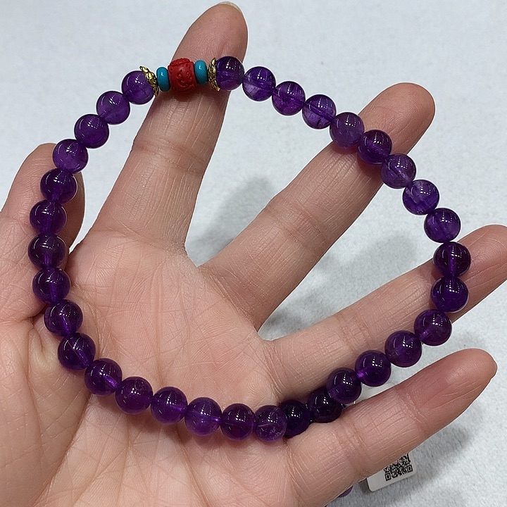 紫晶手链未镶嵌o*o手链