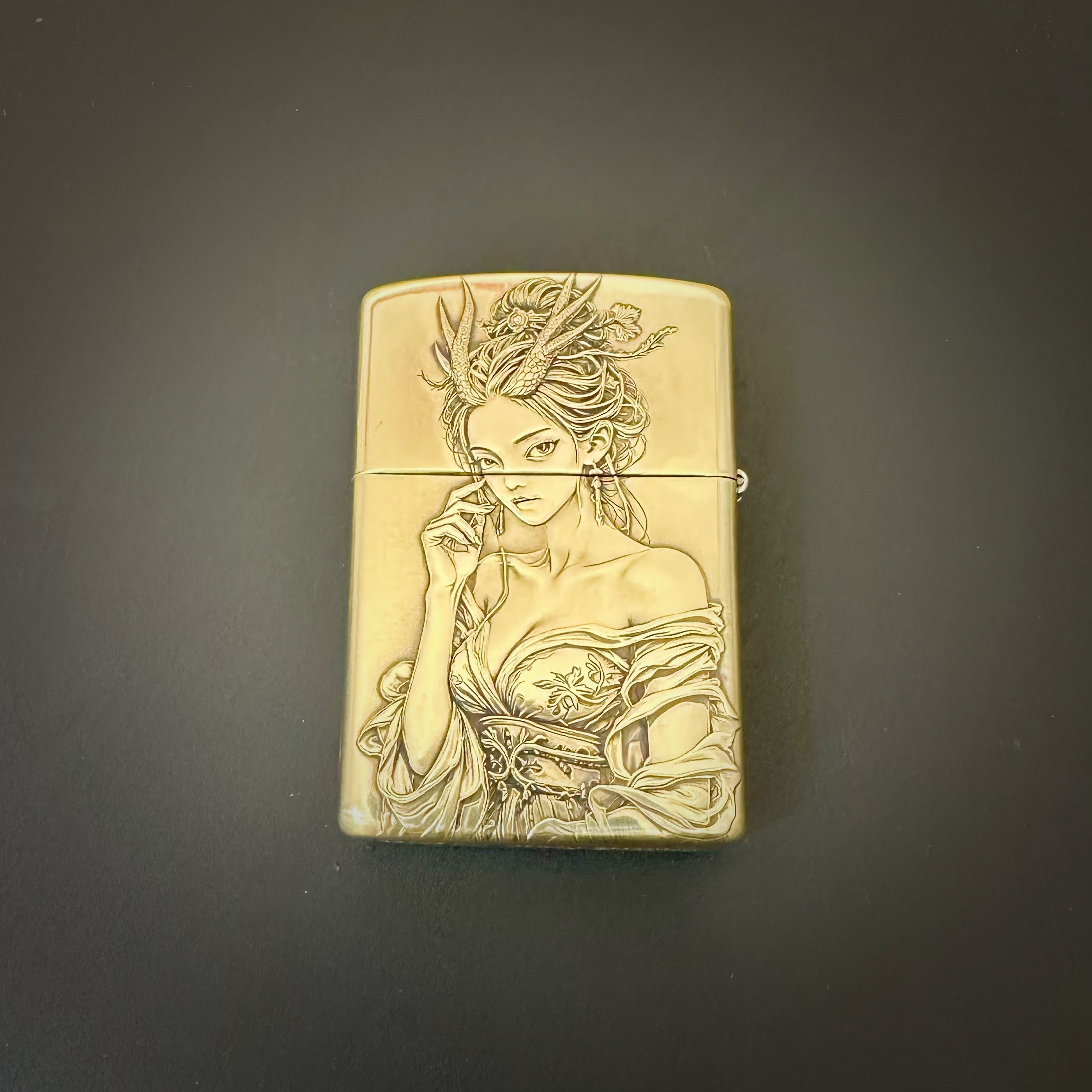 ZORRO烈焰打火机工作室出品，敖润精工浮雕创意个性创意砂轮打火机