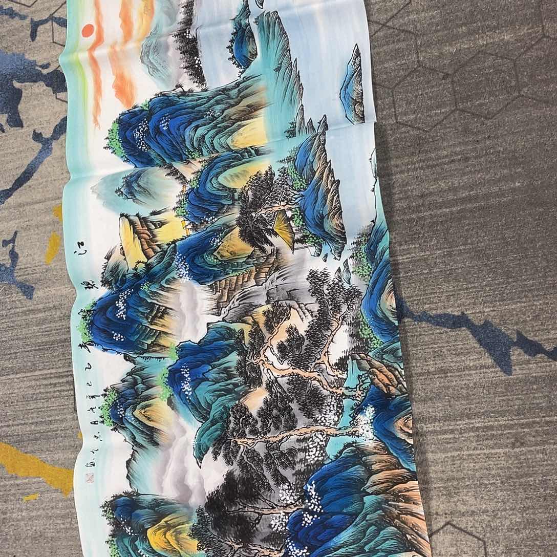 真人名画手工手绘