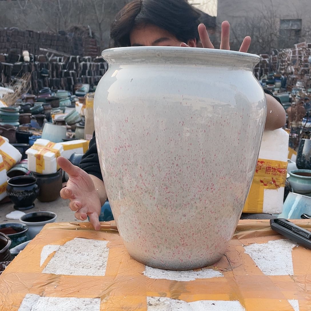 红陶宜兴紫砂花盆