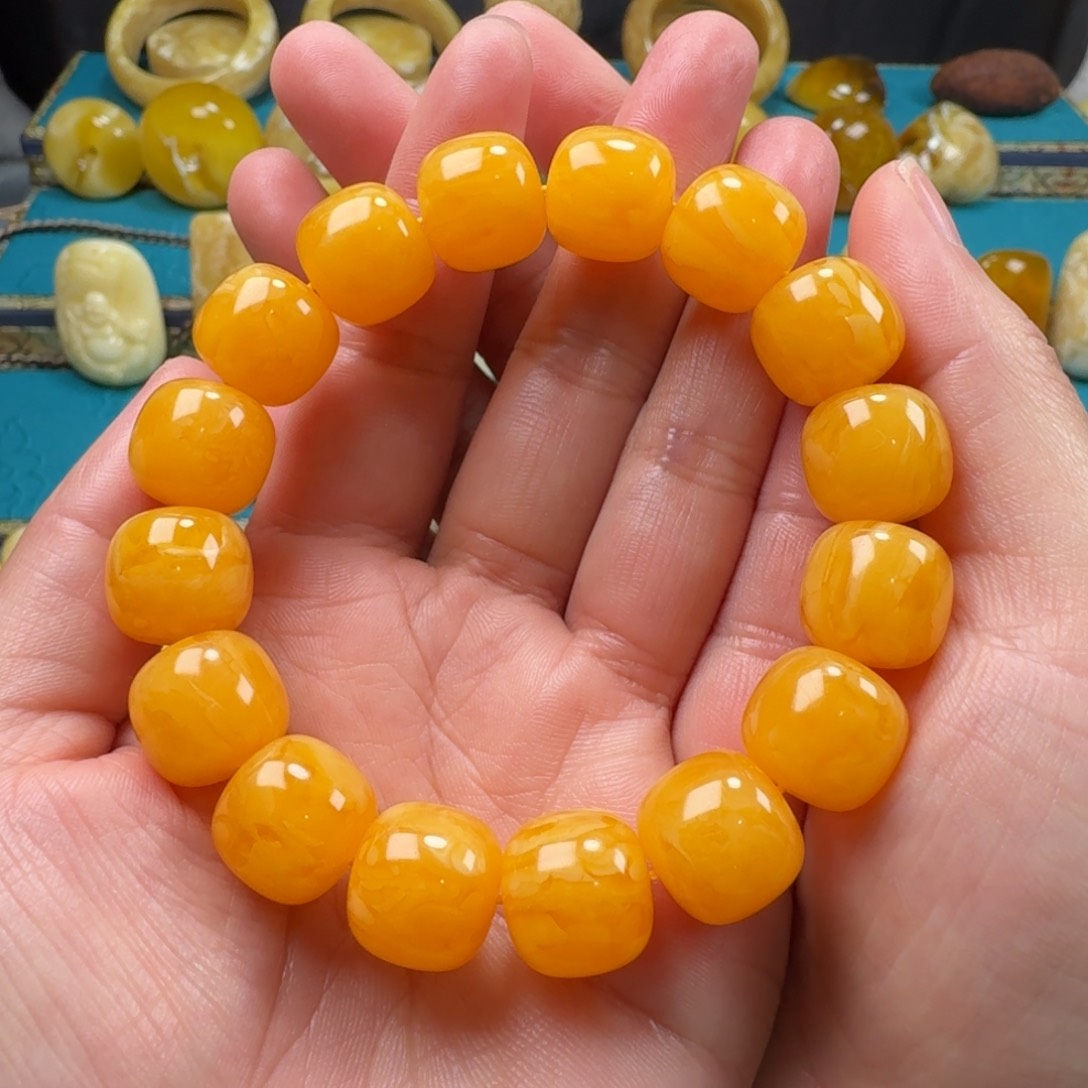 琥珀手链未镶嵌蜜蜡