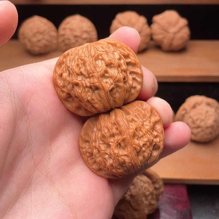 吊坠文玩核桃41全品毕业红皮山地正磨