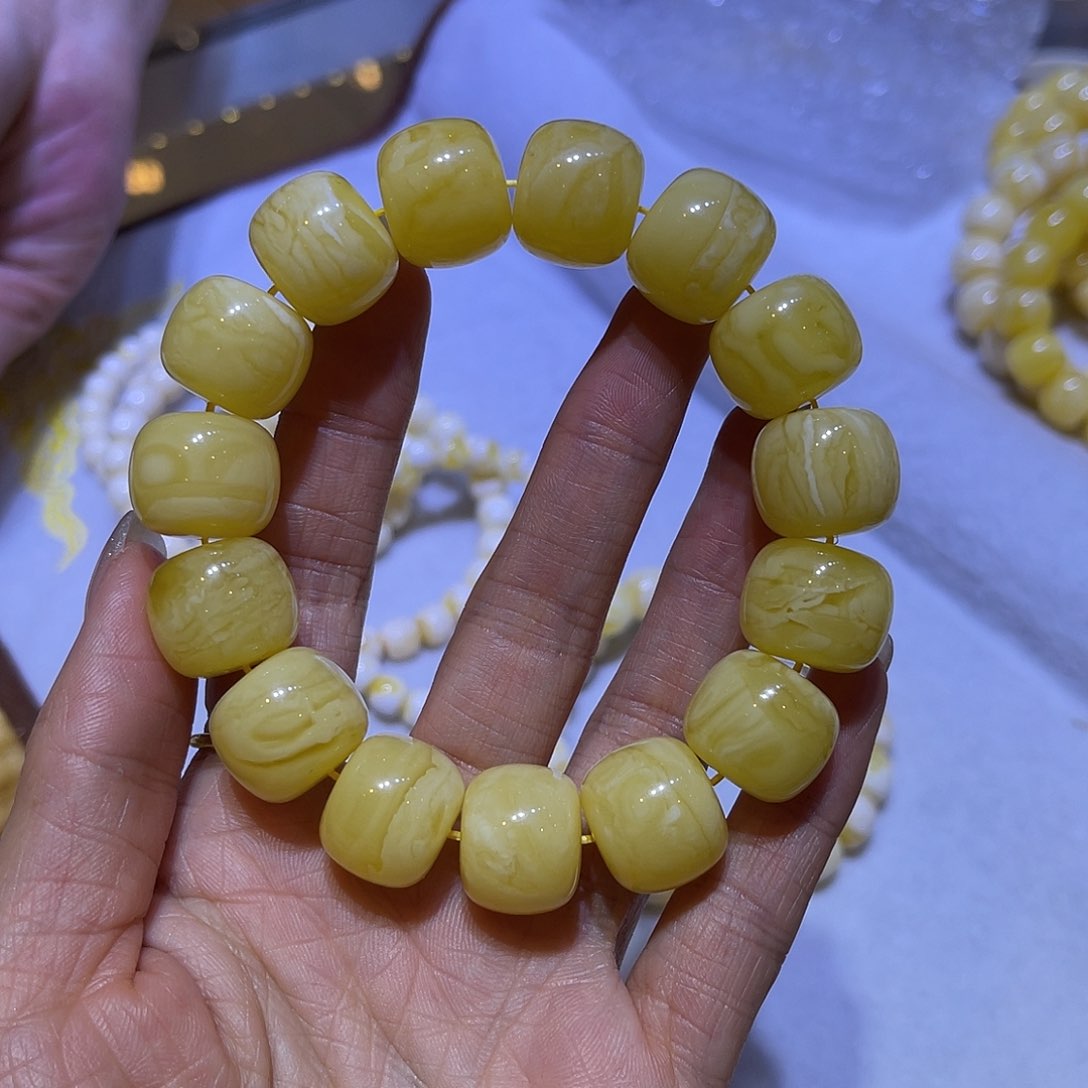 琥珀手链未镶嵌蜜蜡手串