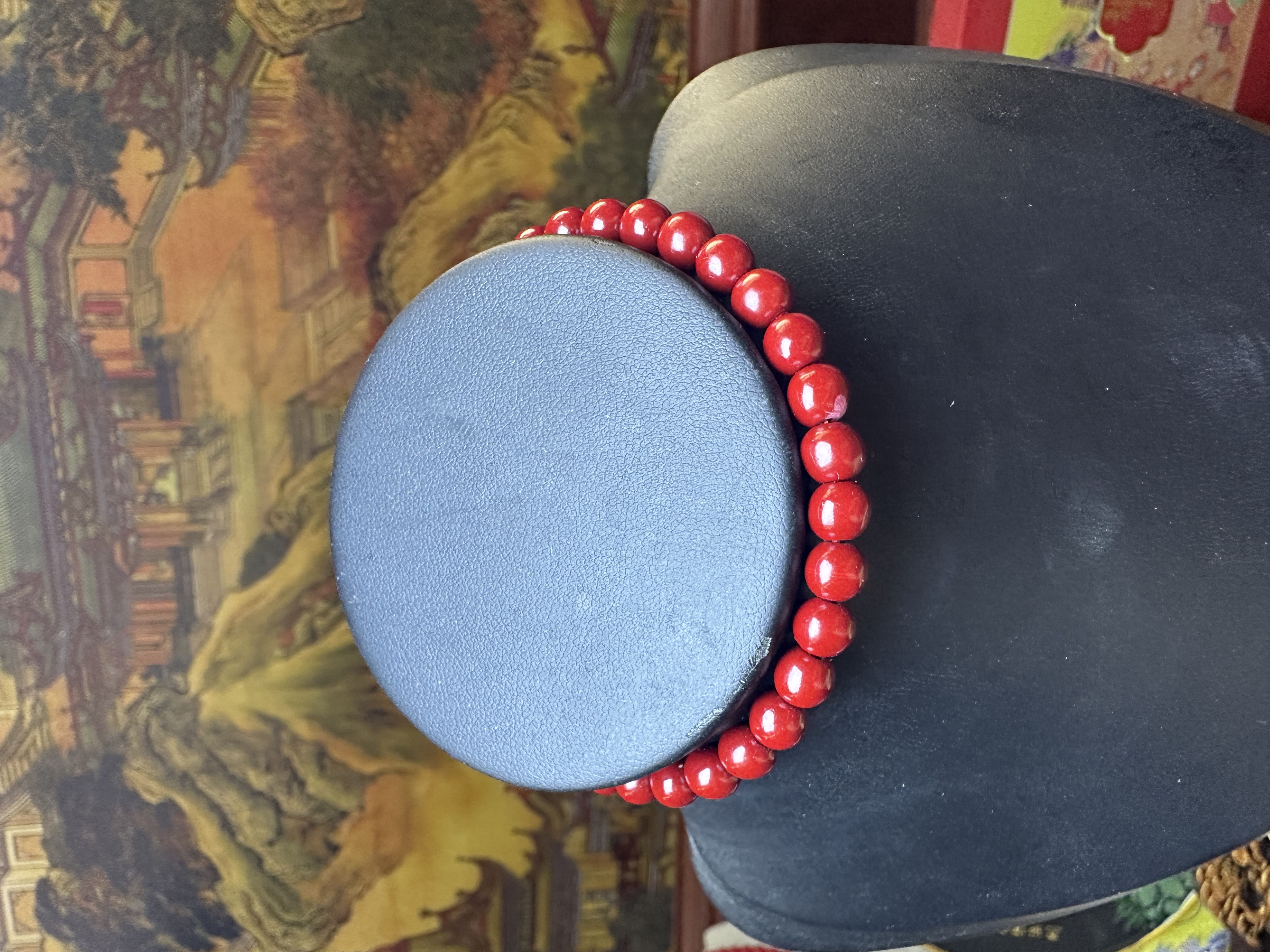 天然辰砂天然辰砂天然朱砂手串