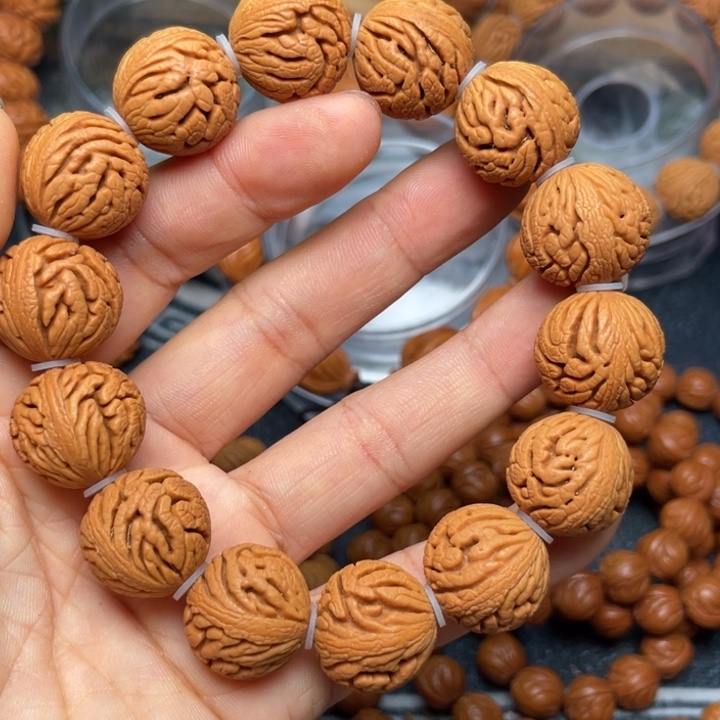 桃核手串龙纹桃核37