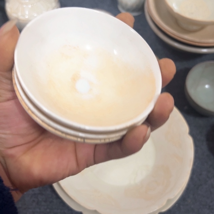 瓶夏*青白瓷纹饰主人杯