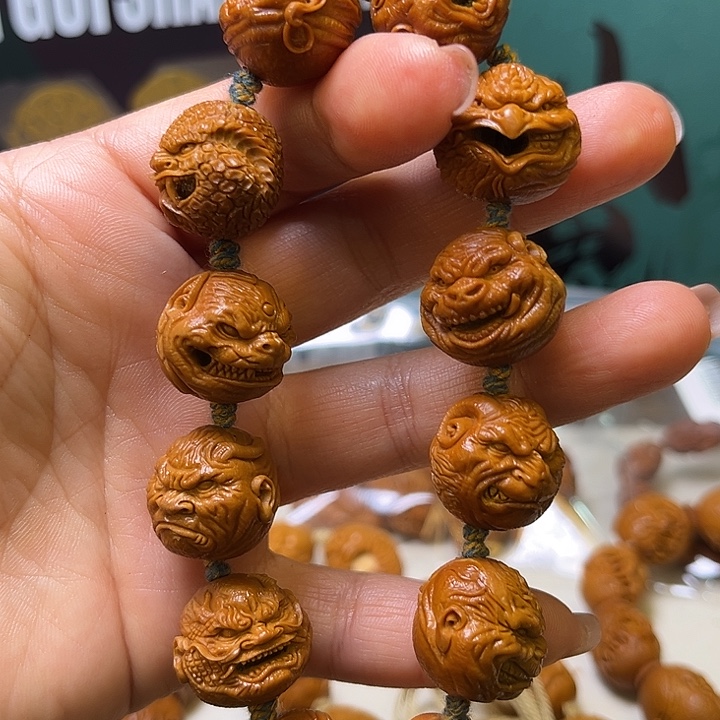 手串/手链橄榄核纯手工十二生肖孤品