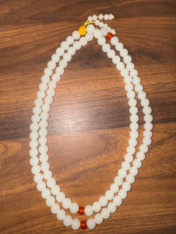 YS0537和田白玉108珠（无礼盒）