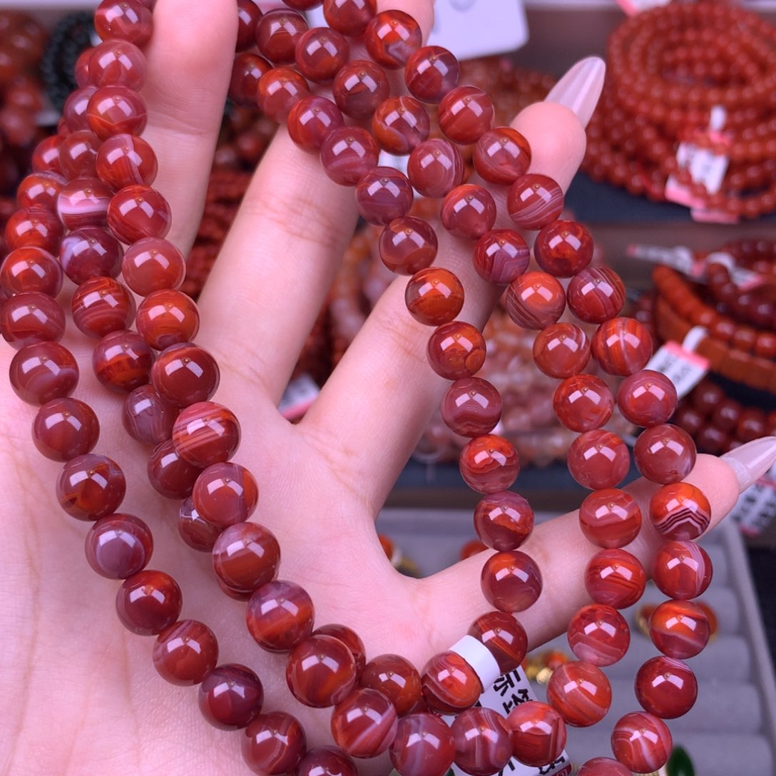 未镶嵌手链南红玛瑙5号卡8