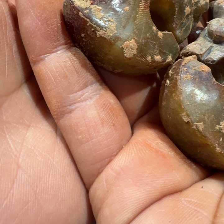 旭***昇和田玉未镶嵌挂件