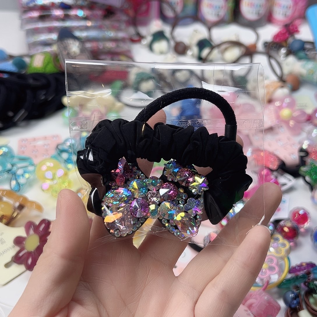 钻蝴蝶结发圈儿童