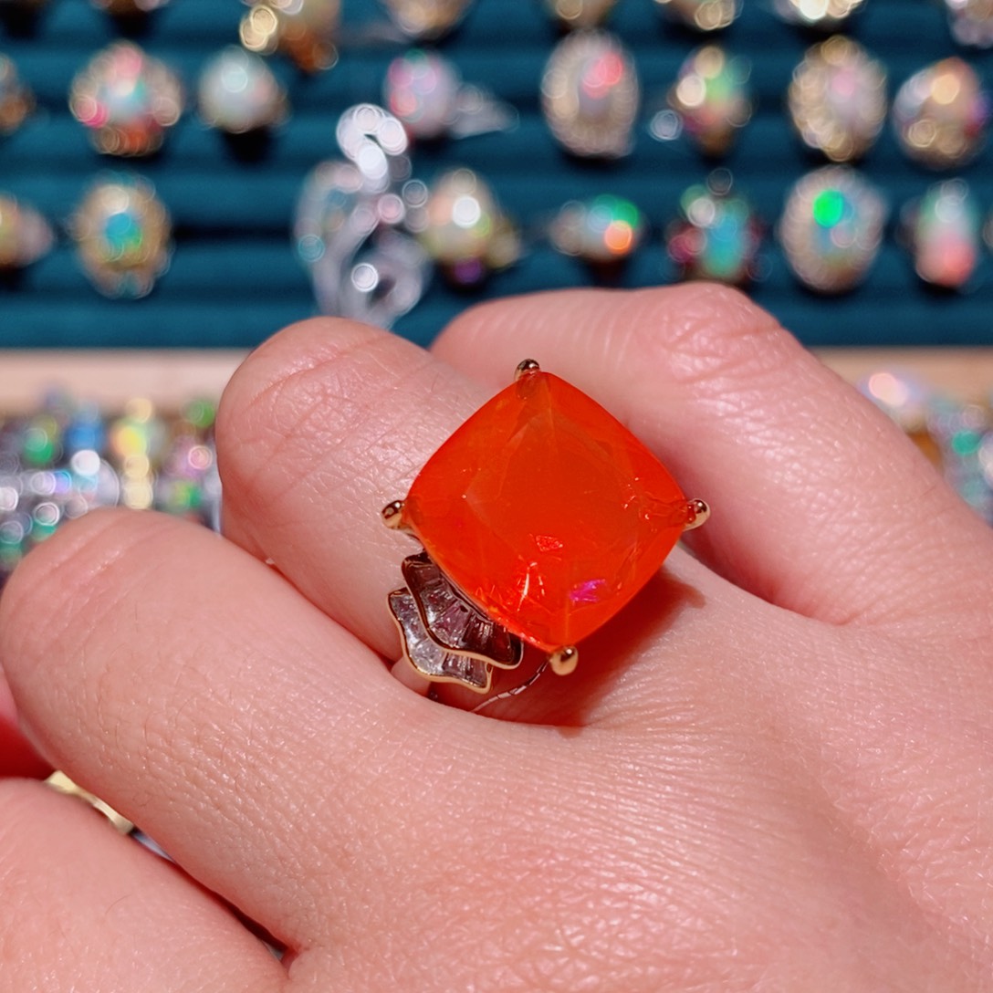 欧泊欧泊戒指银S925镶嵌