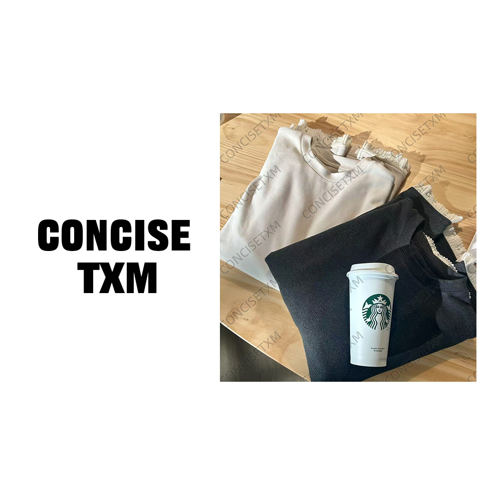 【唐小木】秋冬圆领蕾丝T恤 2025新款内搭宽松T恤 S0822