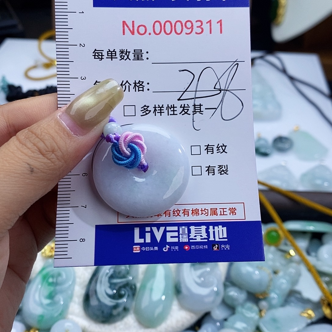 翡翠未镶嵌颈饰9311