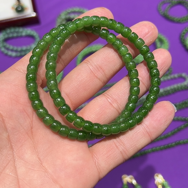 和田玉未镶嵌手串多样性发货拍一发一