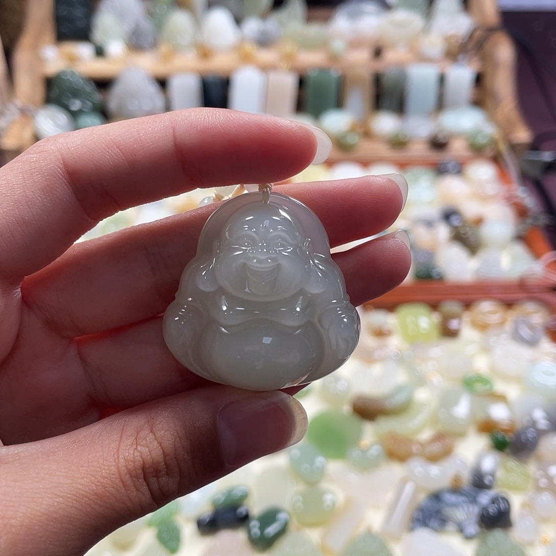 柠***下和田玉未镶嵌吊坠(赠链)