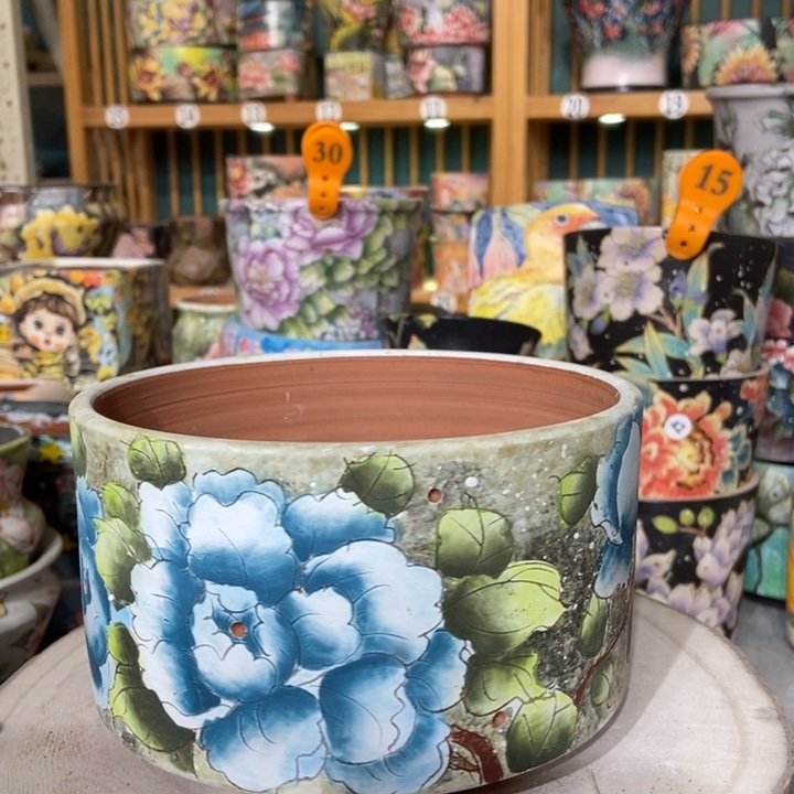 红陶景德镇艺术手绘作品