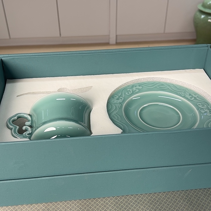 龙泉云间青瓷小米茶器