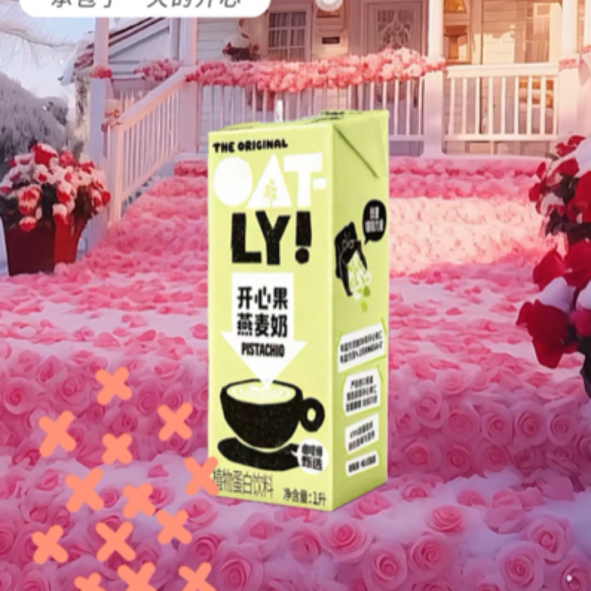 【整箱专享】咖啡大师开心果燕麦1L×6盒
