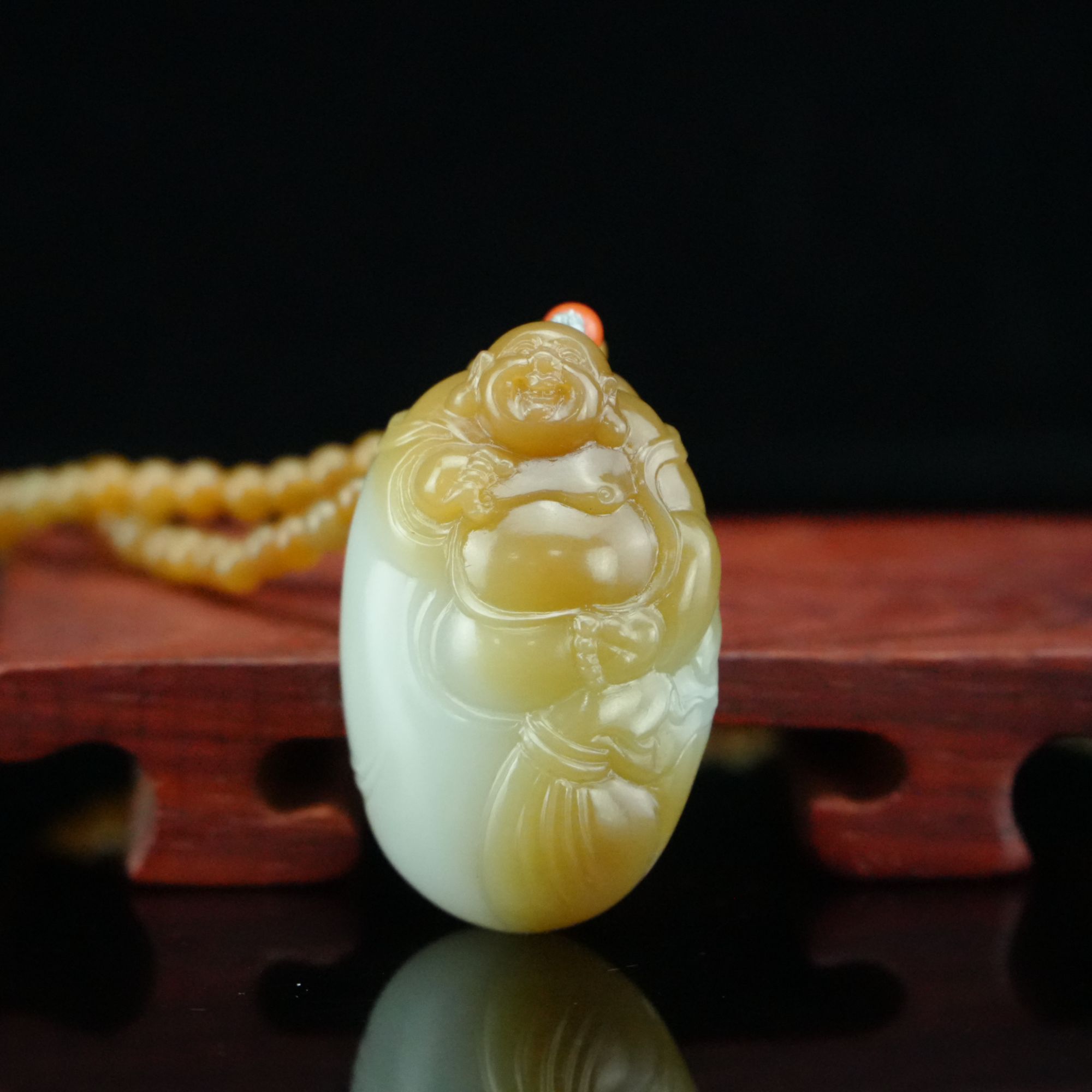 和田玉 布袋乾坤/朵云轩JZW2033YF 