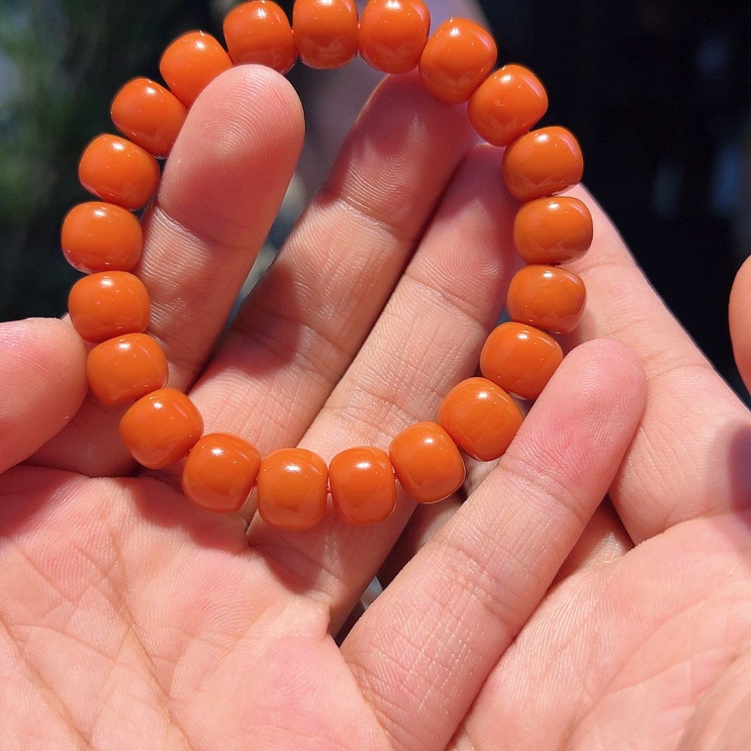 南红玛瑙手串未镶嵌1.1