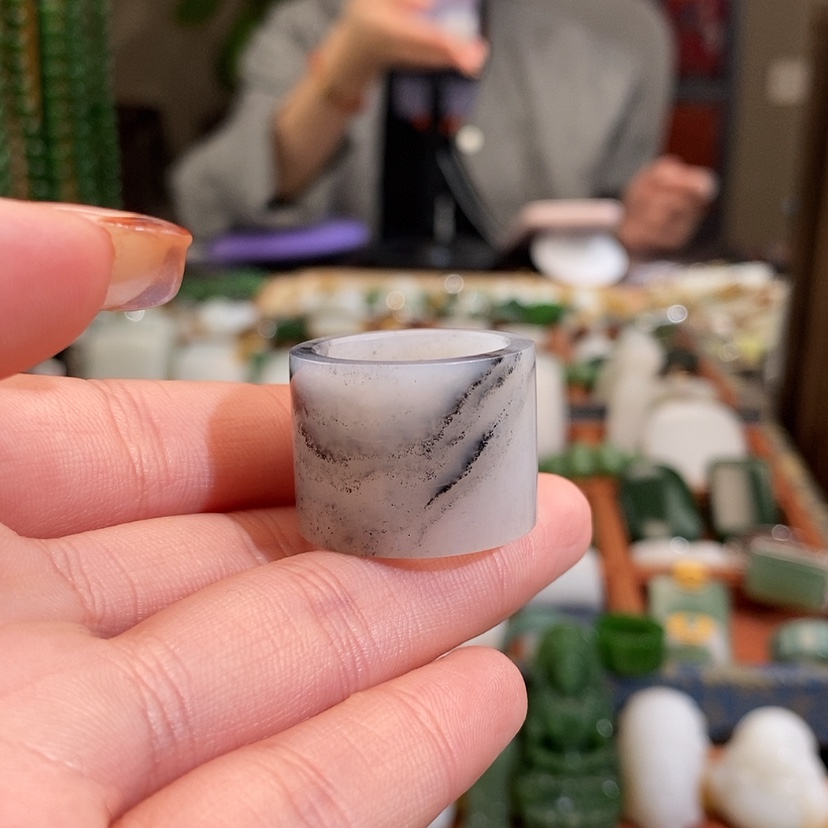 【闪购商品】吊坠(不含链)未镶嵌和田玉戒指17-18