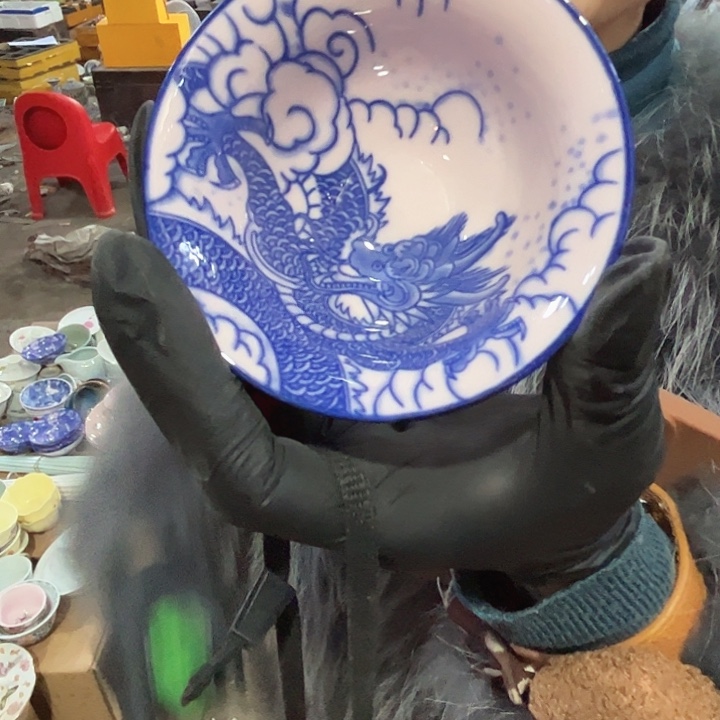 瓷其他景德镇高温瓷斗笠杯