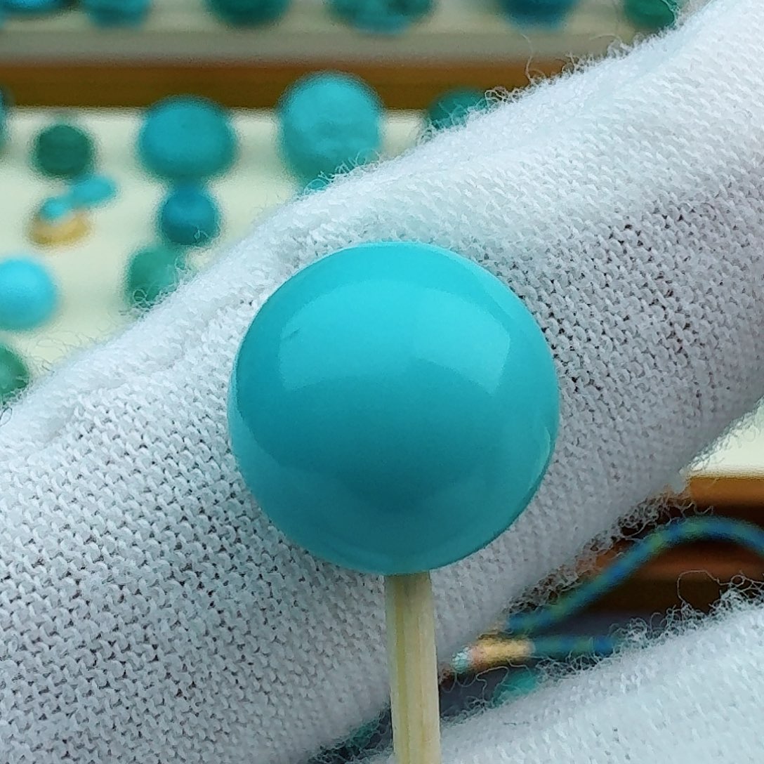 绿松石圆珠11.3未镶嵌