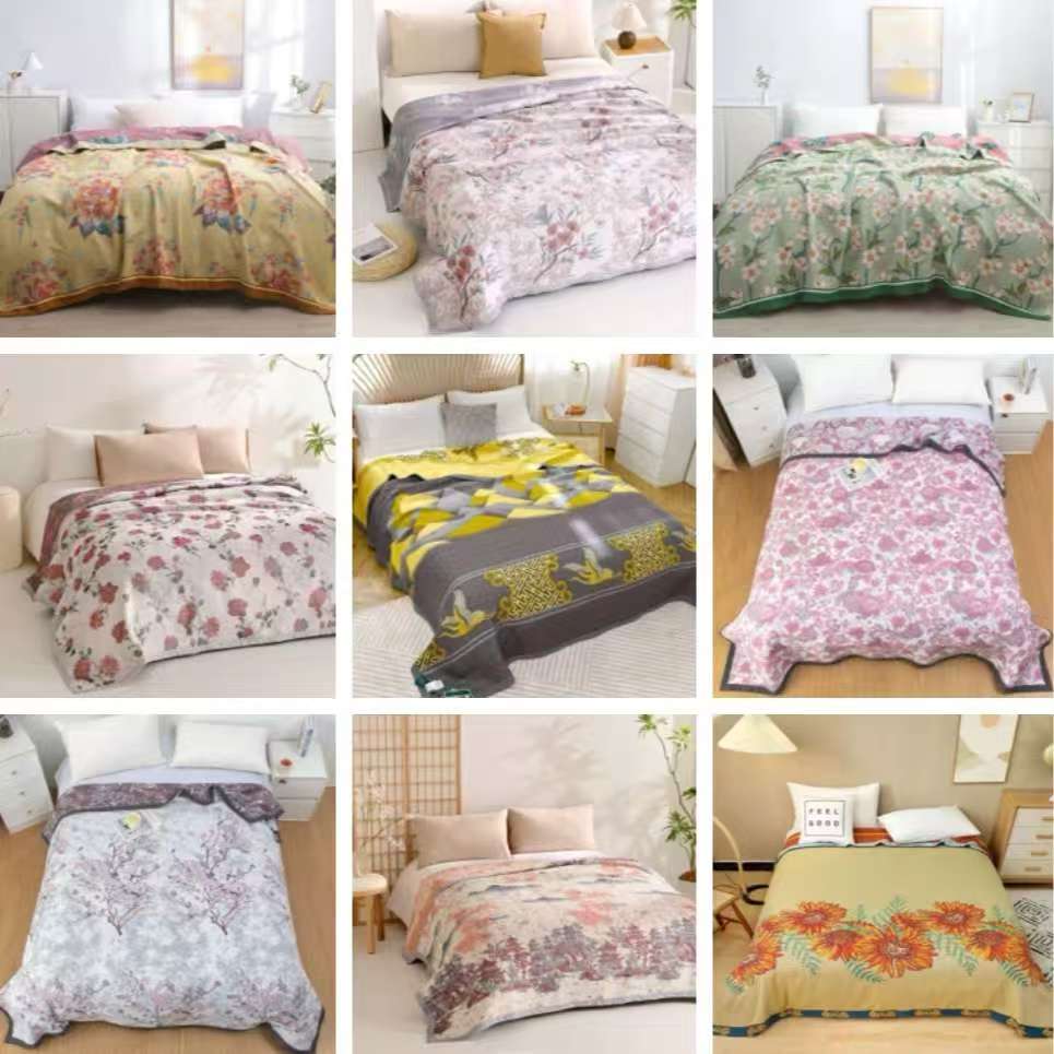 精品双层纱床单--颜色按顺序发  230*240