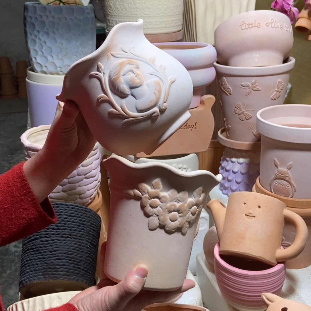 15花边花束+15花边大卫 粗陶2个