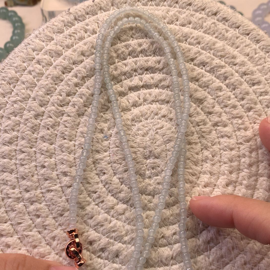 翡翠未镶嵌颈饰天然翡翠卡3.5手串定金