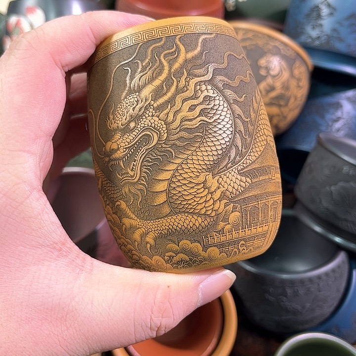 茶杯紫砂全手工紫砂主人杯