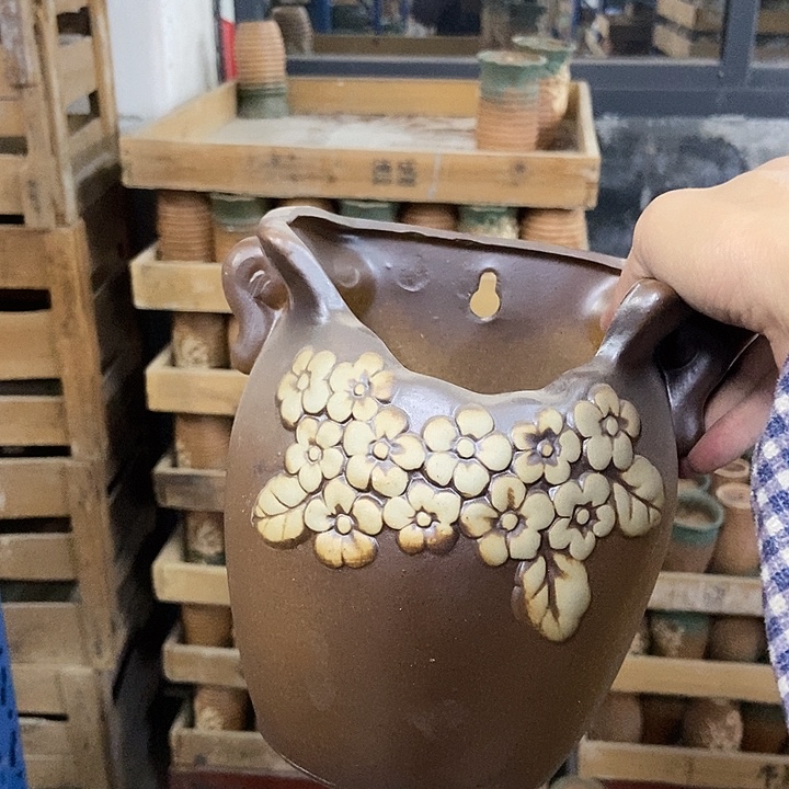 花盆单场满9.9发货15×12×18.5壁挂盆