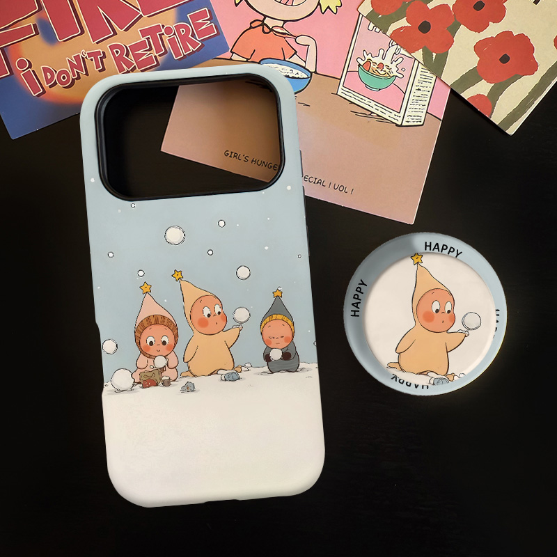 雪地星星仔磁吸菲林二合一适用苹果17/16promax手机壳华为小米15