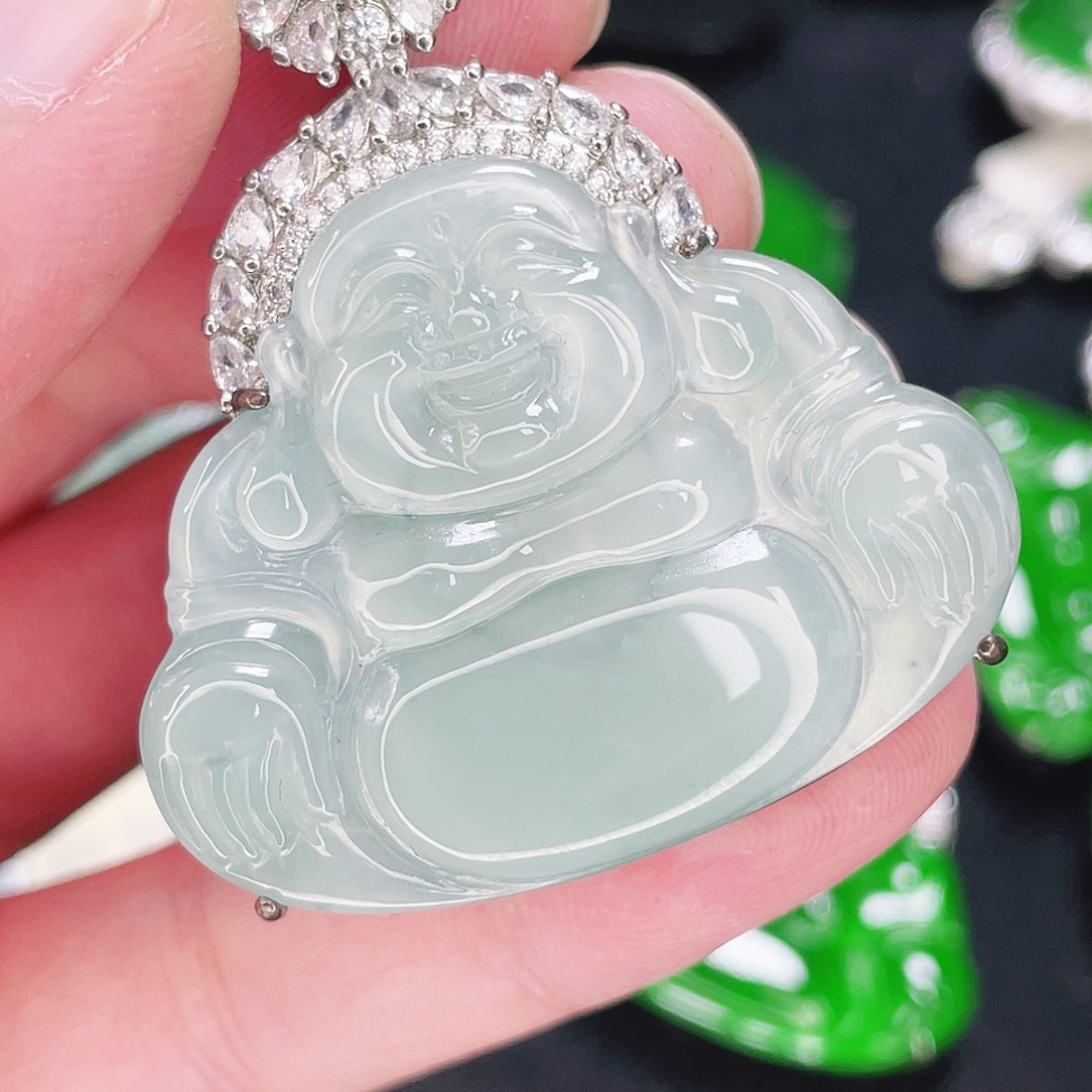 翡翠未镶嵌颈饰881