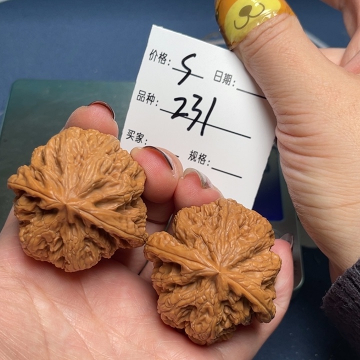 文玩核桃把件粗筋42