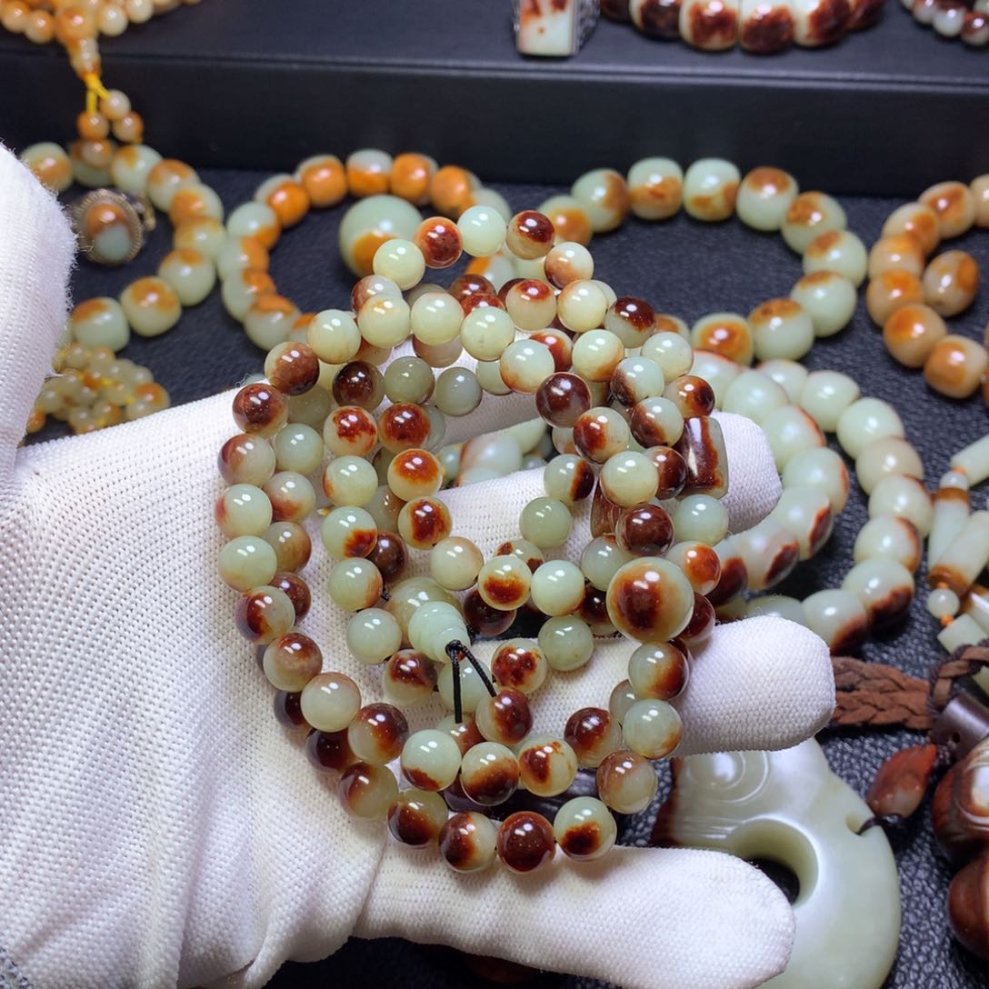 未镶嵌手链岫岩河磨玉（透闪石质玉）海*哥