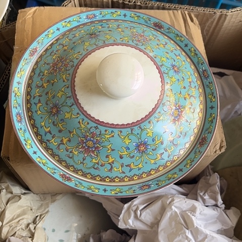 其他瓷7.8寸盖碗一个