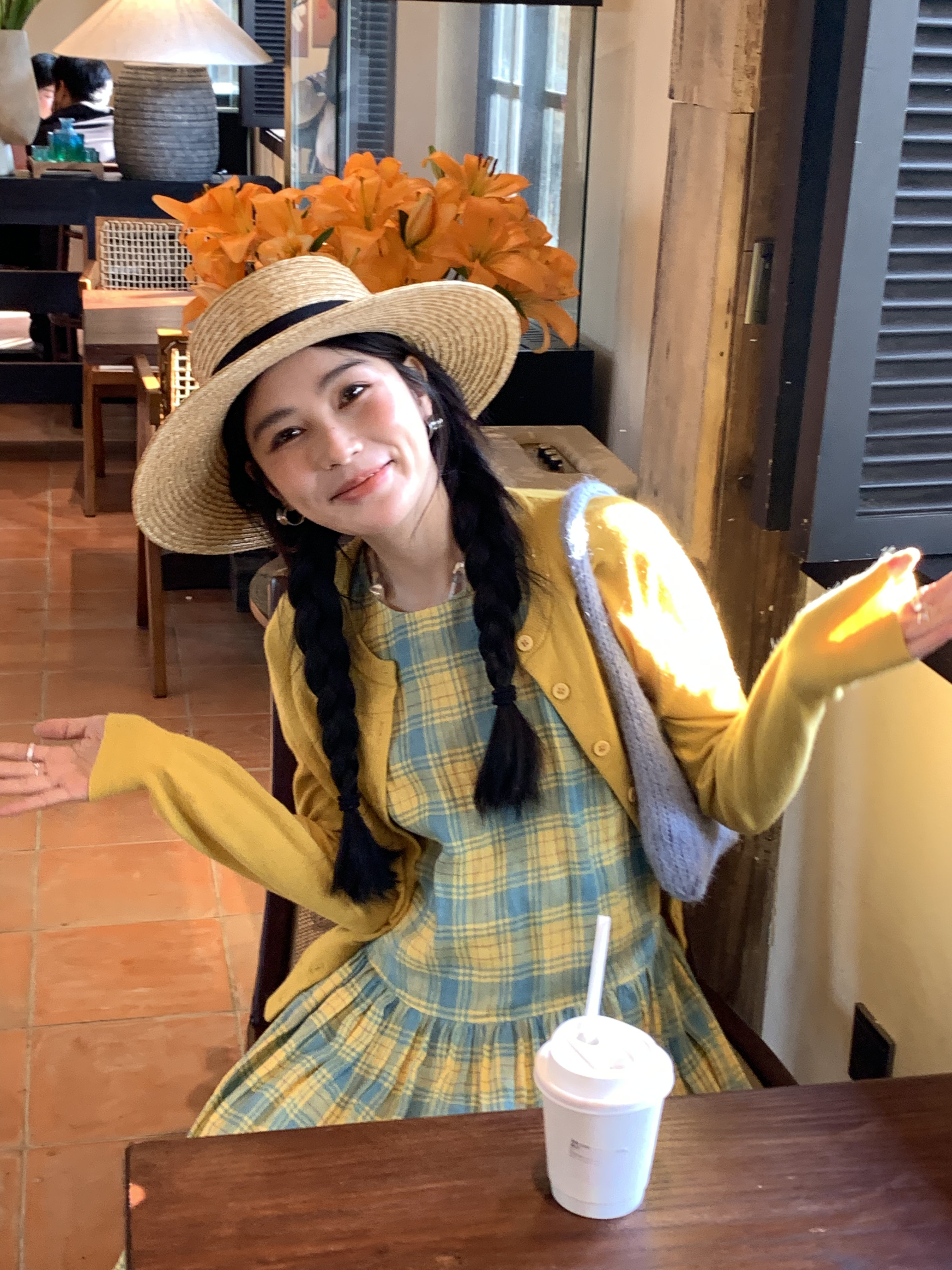 秋屿頔moment 自制  休闲百搭通勤收腰针织毛衣