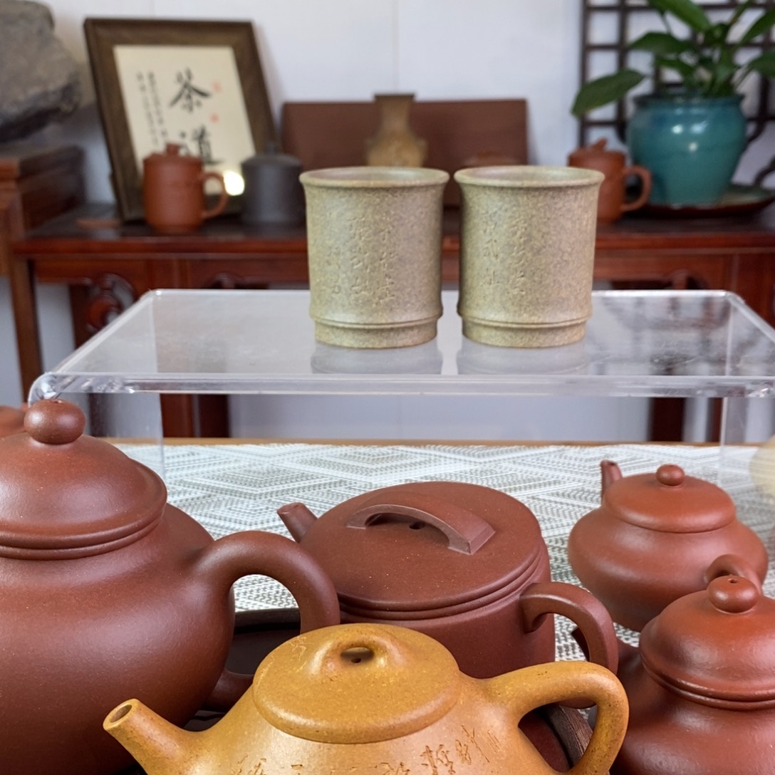 紫砂茶壶黄龙山降坡泥竹节零添加90cc