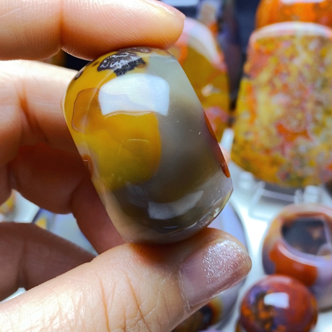 火***麟玛瑙/玉髓颈饰未镶嵌