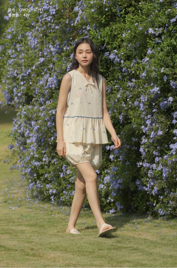 合集朵朵可可无袖25夏季无袖睡衣套装设计舒适居家服花苞裤两件套